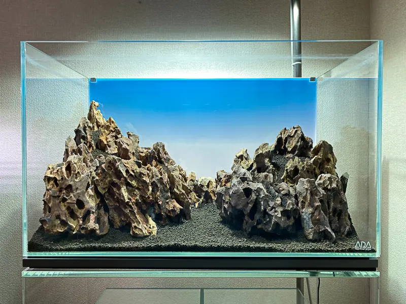 山岳レイアウト ミスト式（黄虎石レイアウト編） - Aquarium Blog